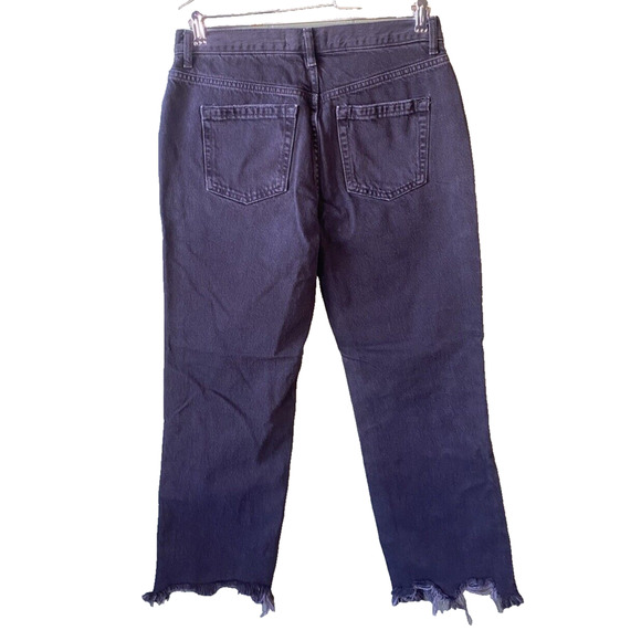 We the Free Jeans Womens Size 28 Black Thrashed Distressed Maggie Denim Pants - Picture 4 of 14